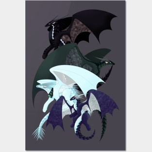 Wings of Fire - Whiteout, Arctic, Foeslayer, Darkstalker Posters and Art